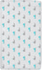 TL Care 100% Natural Breathable Cotton Jersey Knit Fitted Bassinet Sheet, Aqua Whale, 15" x 33", Soft Breathable, for Boys and Girls...