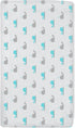 TL Care 100% Natural Breathable Cotton Jersey Knit Fitted Bassinet Sheet, Aqua Whale, 15" x 33", Soft Breathable, for Boys and Girls...