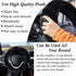 4PCS Set Fluffy Steering Wheel Covers with Handbrake Cover&Gear Shift Cover&Plush Keychain Furry Steering Wheel Cover for Women Girl Fashion Warm ...