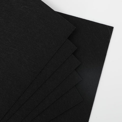 Whaline 40Pcs Black Felt Fabric Sheets Soft Thick Craft Felt Pack for DIY Crafts Sewing Patchwork Art Projects, 6 x 6 Inch...