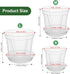 Plant Pots for Indoor Plants, 6 Pack 6.4/5.5/4.7in Clear Plastic Planter with Drainage Holes and Saucers for Orchid, African Violet, Spider Plant,...