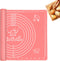 Silicone Pastry Mat for Baking, Dough Rolling Mat Non Stick Dough Mat with Measurement Baking Mat, Kitchen Counter Mat for Pie, Crust, Pizza, Cook...