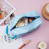 Cartoon Stitch Square Cosmetics Makeup Bag Zipper Pouch Travel Bag Kawaii Pouch Bag Kitty Merch-5, Blue...