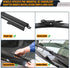 AUTOBOO 26"+23" Windshield Wiper Blade Sets Replacement for Toyota Tundra 2007-2020,Sequoia 2008-2020 -Original Factory Quality (Pack of 2)...