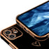DEFBSC Electroplate Case for iPhone 11 Case with Gold Heart, Luxury Plating Edge Bumper Cute Case with Full Camera Lens Protection for Women Girls...