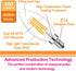 E14 Base LED Filament Candle Shape Light Bulb,E14 European Base Bulb,Warm White 2700K 400LM 40W Equivalent,C35 Clear Glass Torpedo Shape Bullet To...
