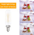 Dimmable T6 LED Bulb 25W Candelabra 2W E12 Edison Light Bulbs Soft White 3000K, T25 Mini Tubular Frosted Glass LED Filament Chandelier Light Bulbs...