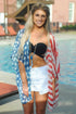 4th of July Women's American Flag Print Kimono Cover Up Tops Shirt Patriotic Cardigan (one Size, Picture Color)...