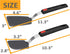 2 Pack Flexible Silicone Spatula Turner, 600°F Heat Resistant Silicone Spatula Set for Nonstick Cookware, Kitchen Silicone Cooking Utensil Set for...