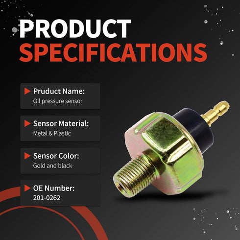 201-0262 Engine Oil Pressure Switch Compatible with Honda Accord Civic CR-V,Compatible with Nissan Replaces PS-198 PS100 S4270...