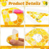 264 PCS Bulletin Board Letters Set, Bulletin Board Letters Numbers Punctuation Symbol Alphabet Cutouts Printed with Hive Bee Honey Sunflower for S...