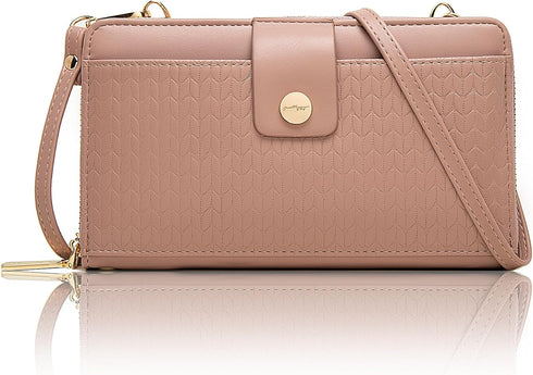Women Crossbody Cell Phone Wallet Purse with RFID Protection and Multiple Card Slots...