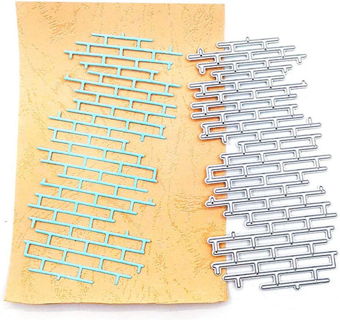 Brick Irregular Net Cutting Dies, Wall Net Die Cuts Metal Embossing Stencils Template Mould for Card Scrapbooking and DIY Craft Album Paper Card D...