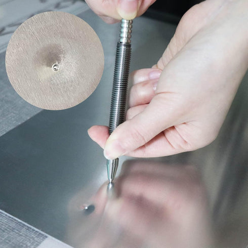 1/16?Dual Head Nail Setter and 3/16?Center Punch, 3500 PSI Striking Force Counter Punch Spring Nail Set...