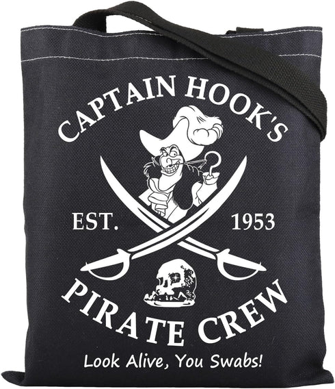 ENSIANTH Captain Hooks Pirate Crew Tote Bag Magical Kingdom Trip Gift Villain Gang Shoulder Bag Cruise Vacation Gift...