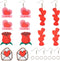 Beadthoven DIY 4 Pairs Love Earring Making DIY Kit for Valentines Day Red Rose Flower Love Heart Letter Acrylic Charms Pendants with Earring Hooks...
