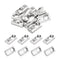 uxcell 110Pcs M6 T Spring Nut Fastener Carbon Steel Nickel Plated Half Round Roll in Spring T Slot Nut for t-Slot Aluminum Profile 3D Printer, CNC...