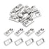 uxcell 110Pcs M6 T Spring Nut Fastener Carbon Steel Nickel Plated Half Round Roll in Spring T Slot Nut for t-Slot Aluminum Profile 3D Printer, CNC...