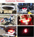 evomosa Motorcycle Taillight Universal Brake Stop Light ATV Tail Light...