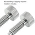 2 Pack Hand Retractable Spring Plunger M6 Type Quick Release Pins Rolling Toolbox Knurled Handle Stainless Steel Spring Pin(Silver)...