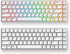 Owpkeenthy 128-Key Japanese White PBT keycaps Custom Minimalist 75 Percent XDA Keycap Set for 60% 65% 75% Fullsize MX Switches MAC Mechanical Keyb...