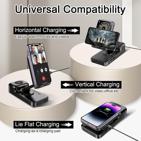 Gifts for Men Women, Bluetooth Speaker with Wireless Charging & Phone Stand, HD Surround Sound Speaker, Cool Gadget Gifts for Men Women Dad Mom Bi...