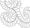 Quilting Creations Feather Corner for Use with 414QC Quilt Stencil, 8"...