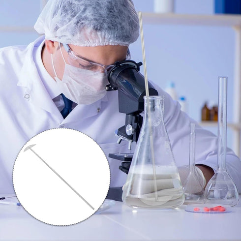 Stainless Steel Mixing Stirrer Lab Mixing Paddle Laboratory Stirring Rod for Chemistry Science Experimental Flask Stirring Bar Stainless Steel Lab...