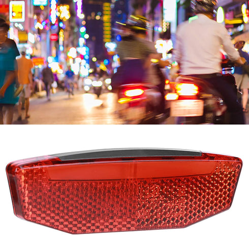 E?Bike Tailight, Bike LED Warning Light LED Riding Equipment Waterproof Connector Ebike Tail Light Ebike Tail Light E Bike Tail Light 2 Pin Red...