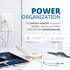 Ultra-Fast 6-Port USB Charging Hub QC 3.0 Technology - Universal Compatibility Android & iOS Devices, Cell Phones, Smart Watches-The Charging Stat...