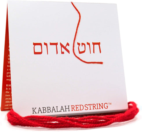The Original Kabbalah Red String Bracelet from Israel - 60" Wool Cord for Spiritual Protection with Blessing, Prayer & Instructions (For Adults) f...