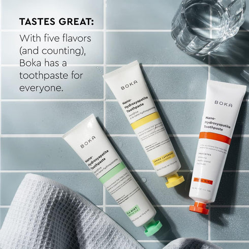 Boka Fluoride Free Toothpaste- Nano Hydroxyapatite, Remineralizing, Sensitive Teeth, Whitening - Dentist Recommended for Adult, Kids Oral Care - C...