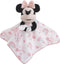 Disney Minnie Mouse White, Pink, and Aqua Rainbow and Heart Lovey Security Blanket...