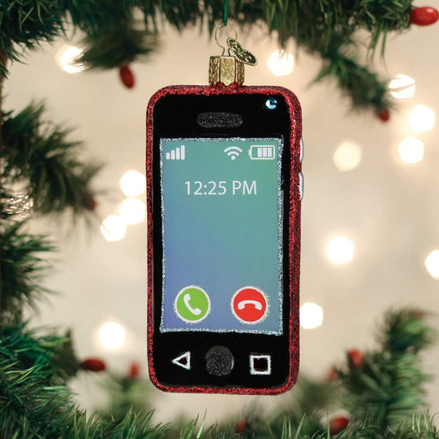 Old World Christmas Smartphone Glass Blown Ornaments for Christmas Tree...