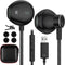ACAGET USB Headset, Wired USB Earbuds for PC HiFi Stereo in-Ear Wired Game Headphones with Microphone Computer Earphones with Audio Controls for P...