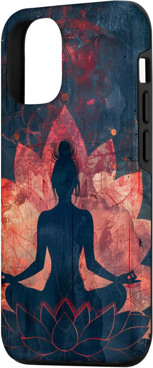 iPhone 13 Pro Lotus flower yoga phone Case...