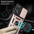 CSmall for Xiaomi Redmi 13C 4G Case (Not 5G) with Slide Camera Cover, Military Grade Drop Proof Phone Cover with Rotate Ring Kickstand Lens Protec...