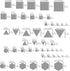 Aleks Melnyk #207 Metal Triangle Template, Square Stencil, Triangle Master, Art Hexagon Tool, Isometric Drawing Template, Lapidary, Cabochons, Geo...