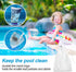8pcs Pool Vacuum Filter Bag, 12.2x9inch Fine Mesh Bag Reusable Fine Sewing Mesh Filter Bags Aquarium Swimming Pool Vacuum Bag Replacement for Pool...
