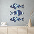 Americanflat Three Metal Fish Wall Décor Set - 3x9.5 Fish as Outdoor Metal Wall Art Decorations - Modern Style Wall Hanging Décor for Patio, Garde...