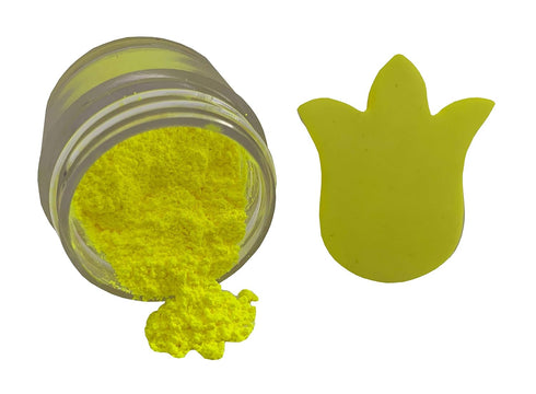 FLUORESCENT NEON LUMINOUS YELLOW Petal Dust (4 grams each container) By Oh! Sweet Art Corp...