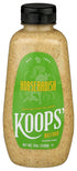 Koops' Horseradish Mustard – Bold and Zesty Horseradish Sauce, Gluten-Free, Kosher, Made in USA, From Quality Mustard Seeds – 12 Oz, Pack of 1...