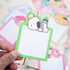 6 Pcs Kawaii Sticky Notes Kiity Cute Cartoon Self-Stick Note Pads Kawaii Stationary 3.75x2.75 inches 180 Sheets Melody Office School Supplies Cat ...