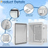 Waterproof Outdoor Project ABS Plastic Junction Box IP67 Weatherproof Dustproof Enclosure with Hinged Cover, Mounting Plate,Wall Brackets for Powe...