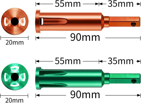 Wire Twisting Tools, Electrical Wire Stripper and Twister, 4 Square 3 Way/ 5 Way Twister Wire for Power Drill Drivers and stripping wire cable (2 ...