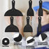 6 Pieces Plastic Putty Knife Set 1.5"/ 2" / 3" / 4"/ 6"/ 8" Flexible Scraper Tool Plastic Spatula Paint Scrapers, for Spackling, Patching, and Pai...