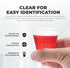 Graduated 1 oz. Plastic Medicine Cups, Detailed Liquid Measurements for Medications, Clear Containers, Disposable or Reusable, Supports Adults and...