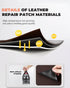 Oterri Leather Repair Tape, Self Adhesive Leather Repair Patch, 12 x 48 inch Large Leather Repair Kit for Sofas,Car Seats,Furniture(Litchi Grain L...