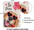Valentines Day Dog Be Mine Garden Flag 12x18 Double Sided,Golden Retriever with Balloons Small Yard Flag,Seasonal Outdoor Decor for Anniversary We...