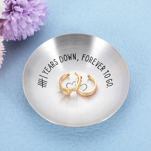 Anniversary Wedding Gifts for Couples Iron 6th Anniversary for Him Her Ring Holder 6 Years Wedding Anniversary for Husband Wife Boyfriend Girlfrie...